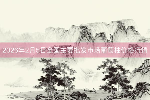 2026年2月5日全国主要批发市场葡萄柚价格行情