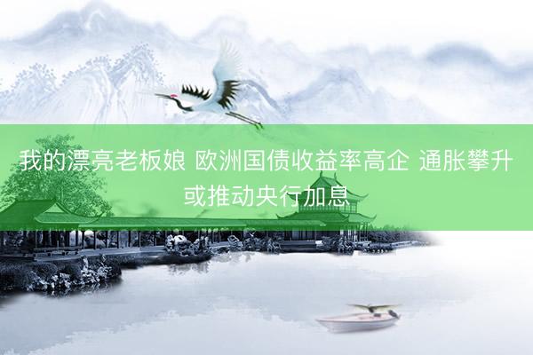 我的漂亮老板娘 欧洲国债收益率高企 通胀攀升或推动央行加息