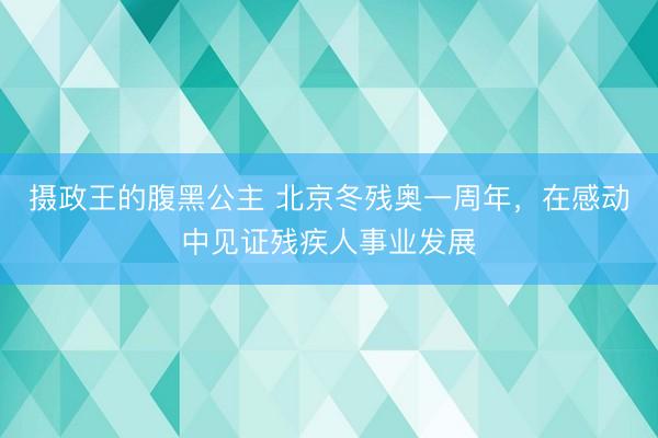摄政王的腹黑公主 北京冬残奥一周年，在感动中见证残疾人事业发展
