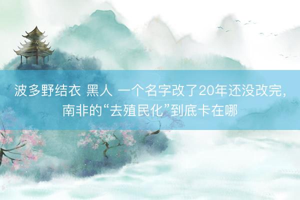 波多野结衣 黑人 一个名字改了20年还没改完，南非的“去殖民化”到底卡在哪
