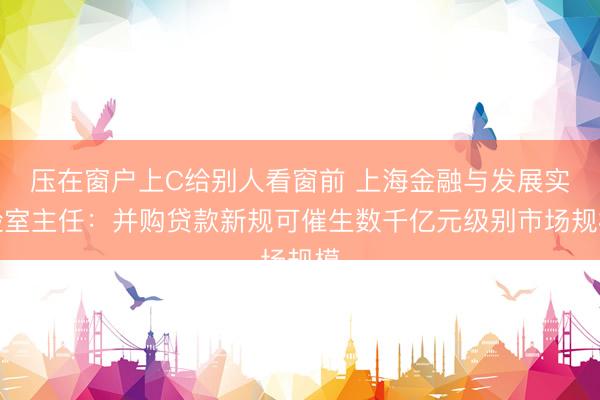 压在窗户上C给别人看窗前 上海金融与发展实验室主任：并购贷款新规可催生数千亿元级别市场规模