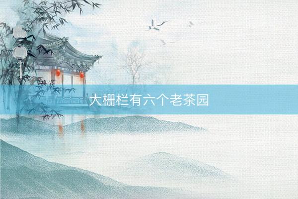 大栅栏有六个老茶园