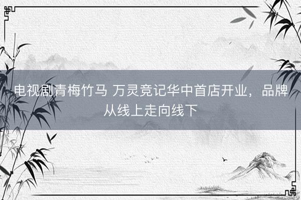 电视剧青梅竹马 万灵竞记华中首店开业,品牌从线上走向线下